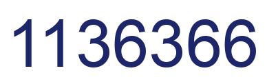Number 1136366 blue image