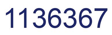Number 1136367 blue image