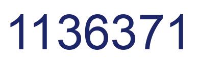 Number 1136371 blue image