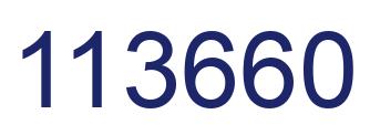 Number 113660 blue image