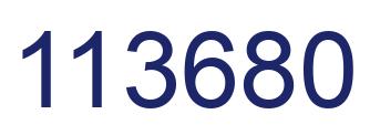Number 113680 blue image