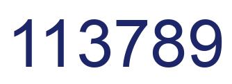 Número 113789 imagen azul