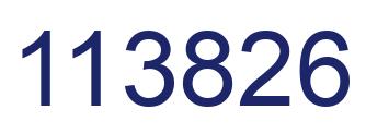 Number 113826 blue image