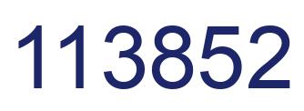 Number 113852 blue image