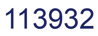 Number 113932 blue image
