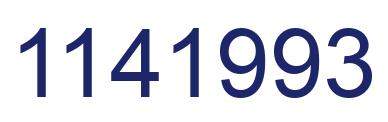 Number 1141993 blue image
