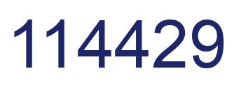 Number 114429 blue image