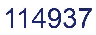 Número 114937 imagen azul