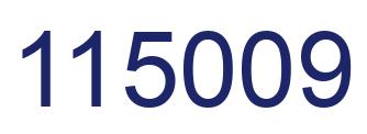 Number 115009 blue image