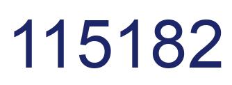 Número 115182 imagen azul