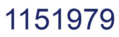 Número 1151979 imagen azul