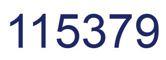 Number 115379 blue image