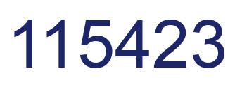 Número 115423 imagen azul
