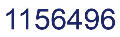 Number 1156496 blue image