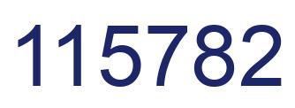 Número 115782 imagen azul