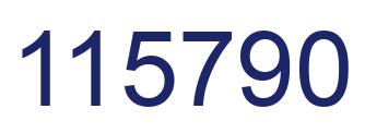 Number 115790 blue image