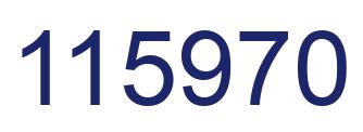 Number 115970 blue image