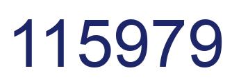Number 115979 blue image