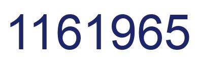 Number 1161965 blue image