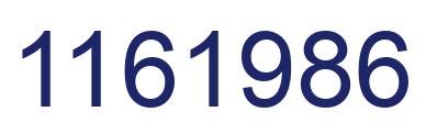 Number 1161986 blue image