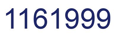 Number 1161999 blue image
