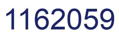 Number 1162059 blue image