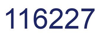 Number 116227 blue image