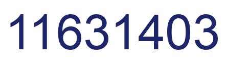 Número 11631403 imagen azul