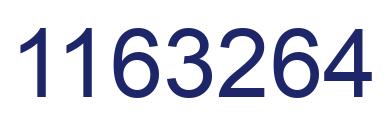 Number 1163264 blue image