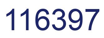 Number 116397 blue image