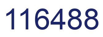 Número 116488 imagen azul