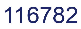 Número 116782 imagen azul