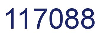 Number 117088 blue image