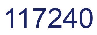 Número 117240 imagen azul