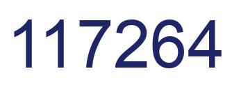 Número 117264 imagen azul
