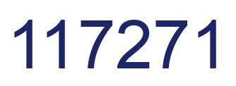 Number 117271 blue image