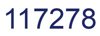 Number 117278 blue image