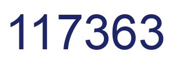 Number 117363 blue image