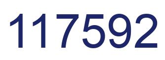 Número 117592 imagen azul