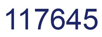 Número 117645 imagen azul
