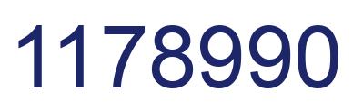 Número 1178990 imagen azul