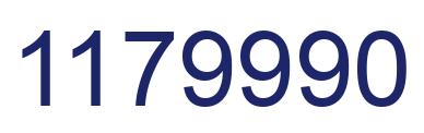 Number 1179990 blue image