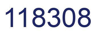 Number 118308 blue image
