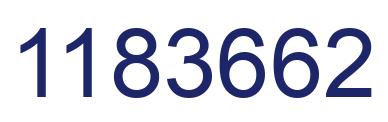 Número 1183662 imagen azul