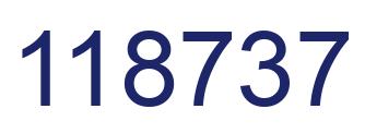 Number 118737 blue image
