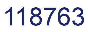 Number 118763 blue image