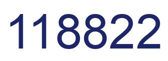 Number 118822 blue image