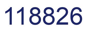 Number 118826 blue image
