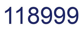 Number 118999 blue image