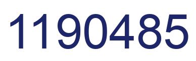 Número 1190485 imagen azul